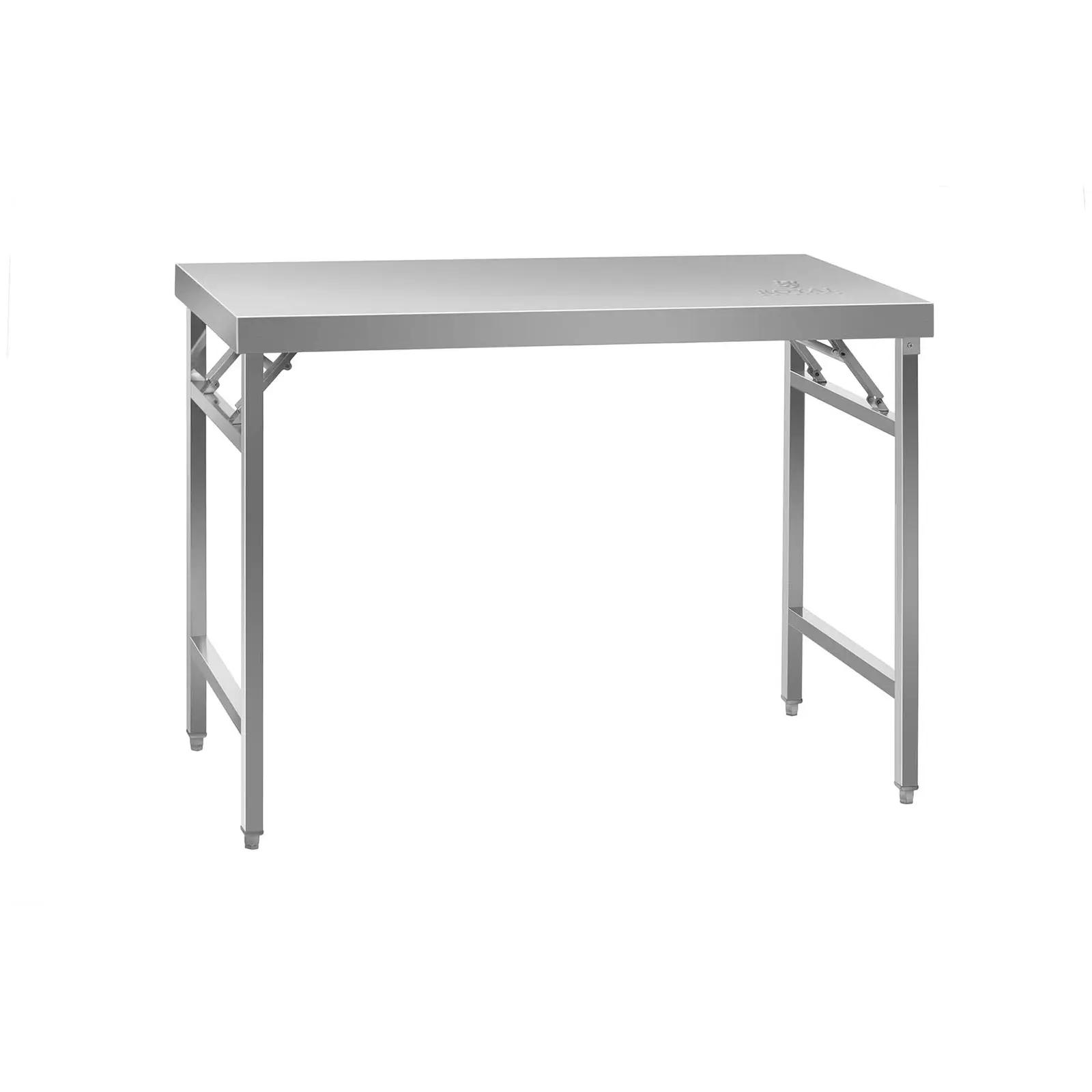 Sulankstomas darbo stalas - nerūdijantis plienas - 120 x 60 cm
