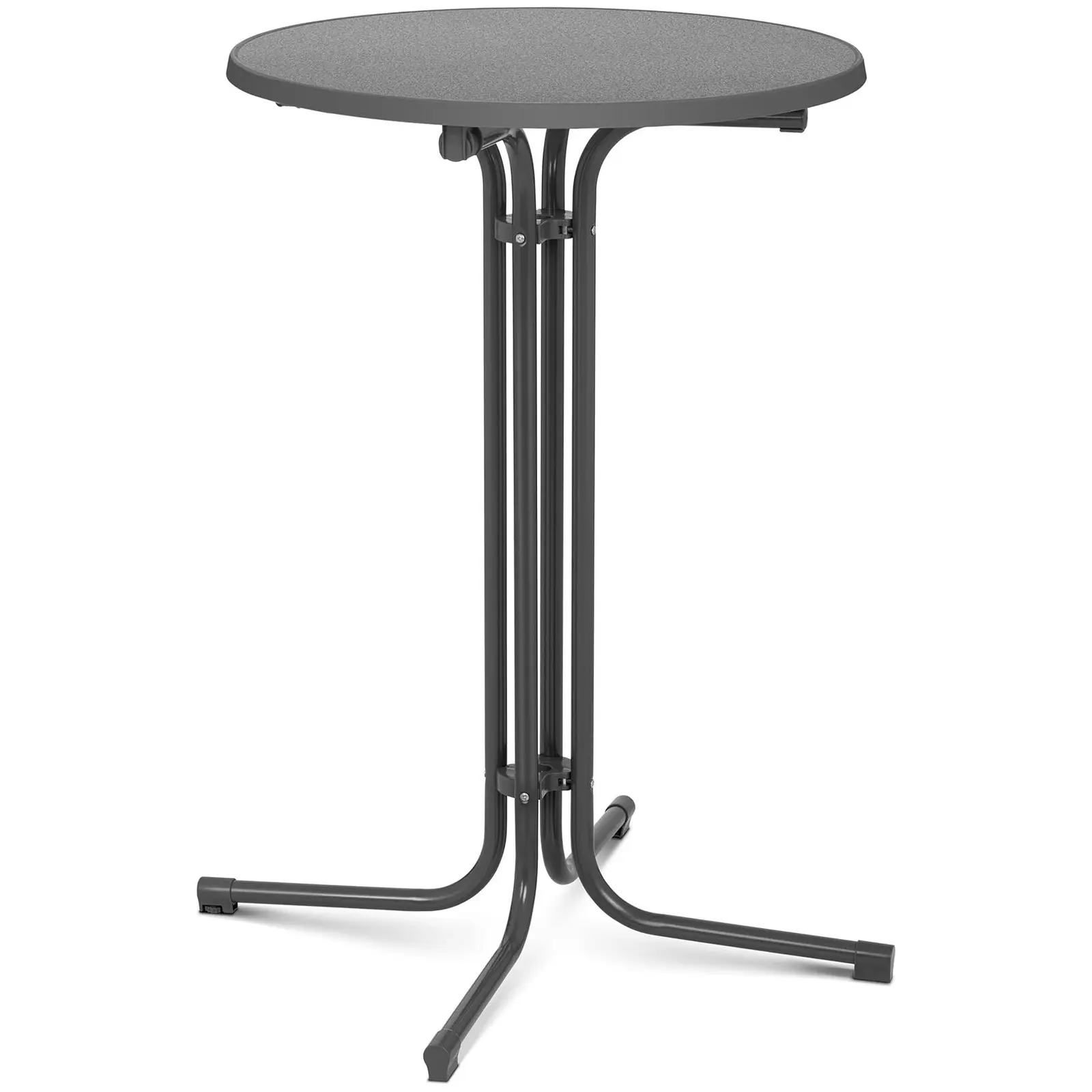 Aukštas baro stalas - Ø 70 cm - sulankstomas - pilkas