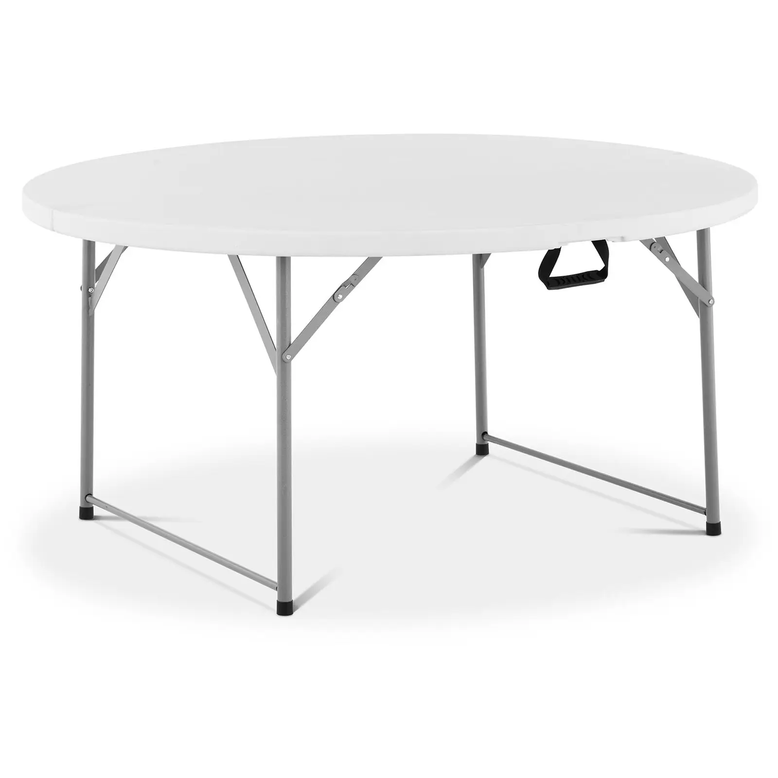 Apvalus sulankstomas stalas – ⌀ 1,500 x 740 mm – Royal Catering – 150 kg – viduje/lauke – White
