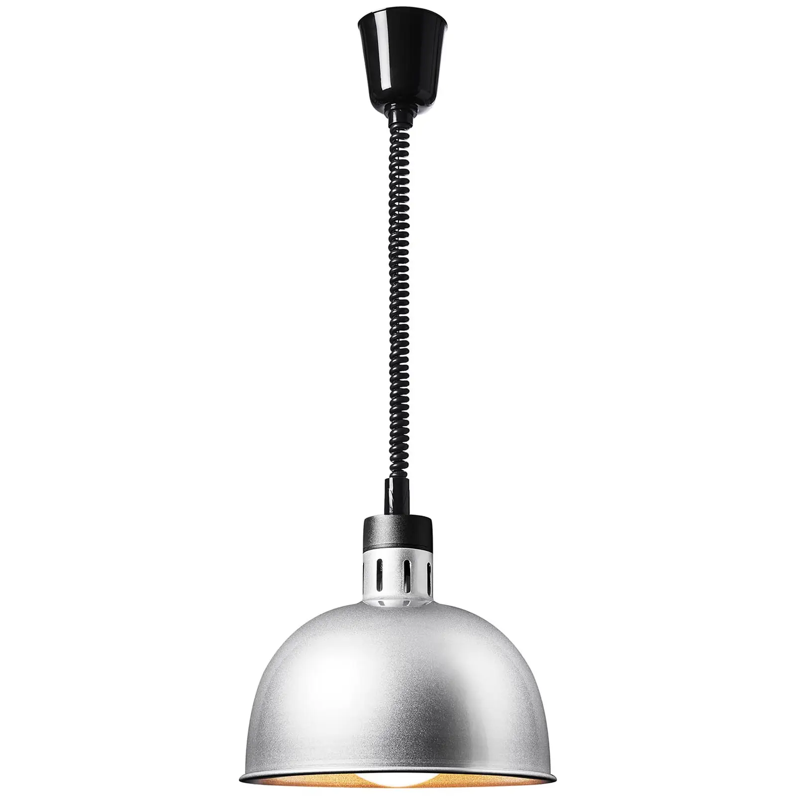 Šilumos lempa - sidabrinė - 28,5 x 28,5 x 29 cm - „Royal Catering“ - plienas - reguliuojamas aukštis