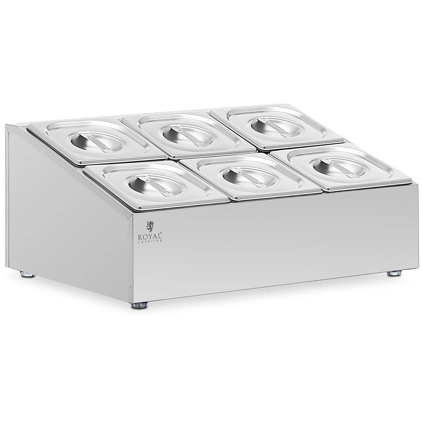 Vandens vonia („Bain-marie“) - 2 x 3 GN 1/6 - 11,4 l - „Royal Catering“