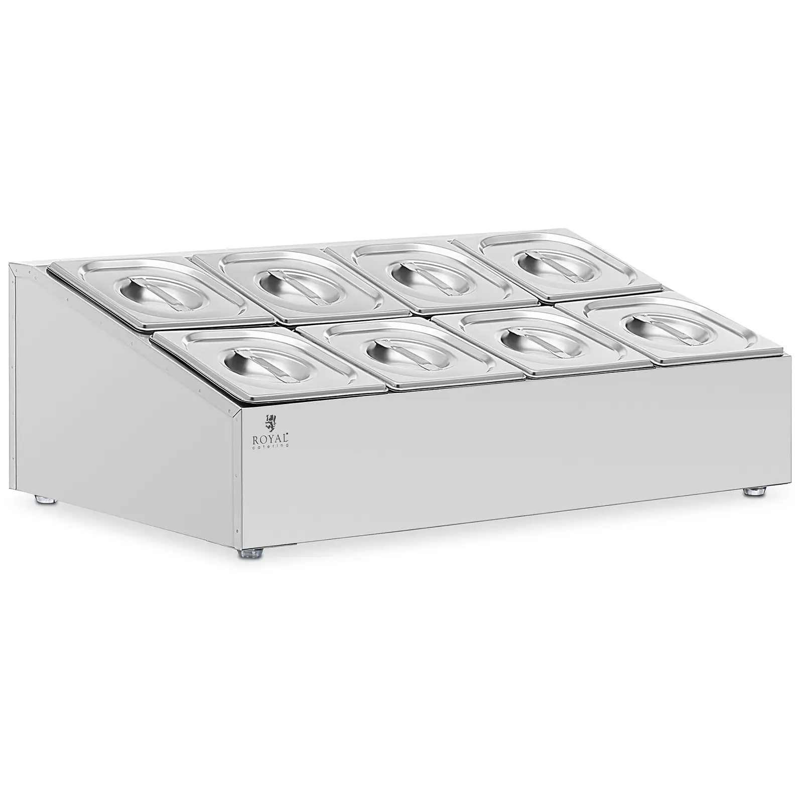 Vandens vonia („Bain-marie“) - 2 x 4 GN 1/6 - 15.2 l - „Royal Catering“