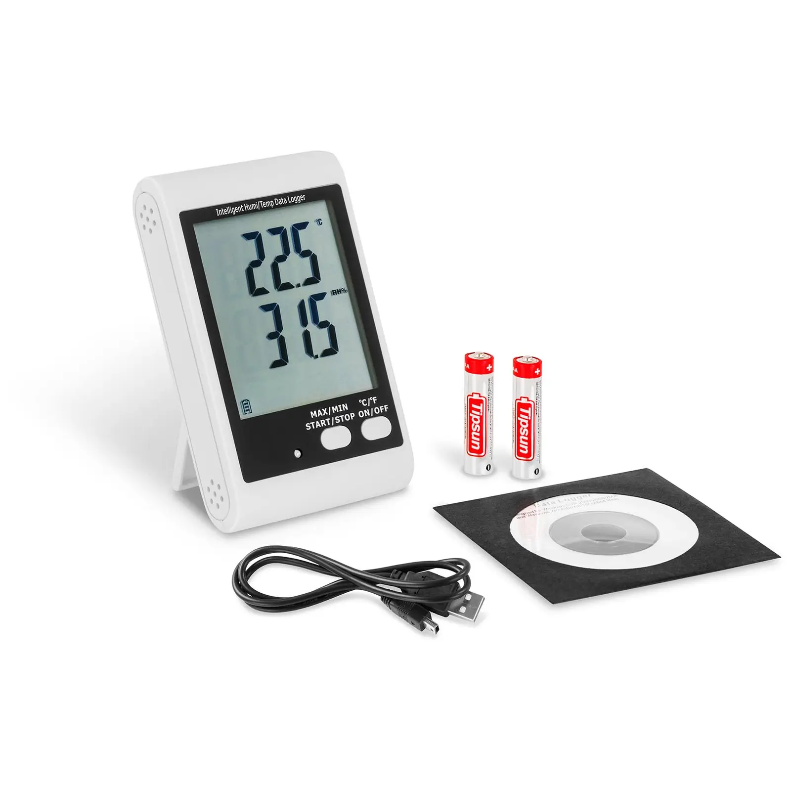 Duomenų registratorius - LCD ekranas - temperatūra + drėgmė