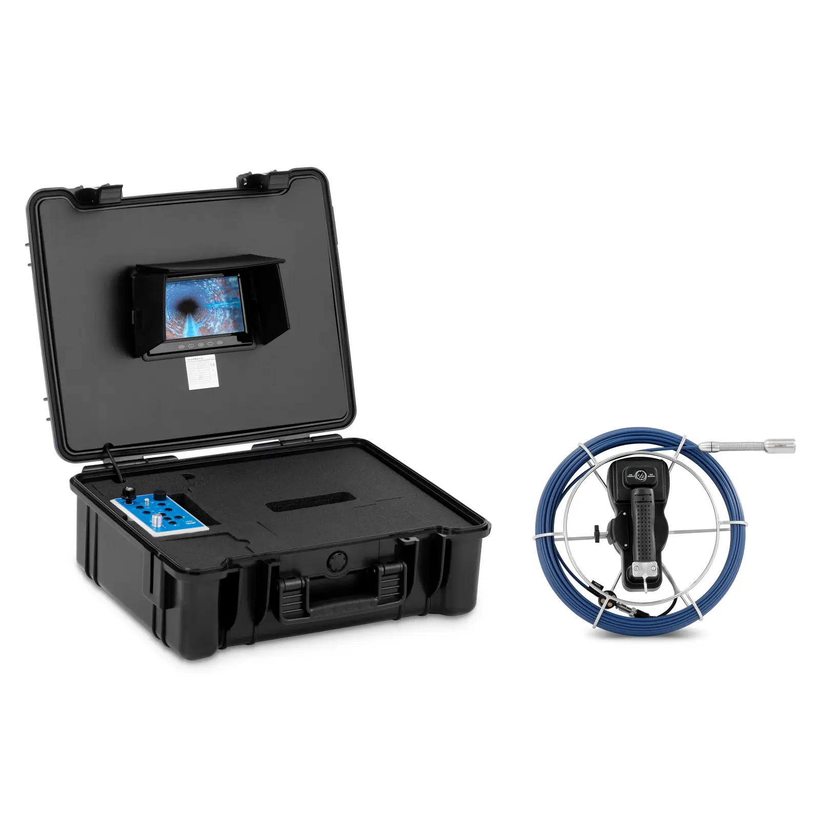 Endoskopo kamera - 30 m - 12 LED - 7 colių IPS spalvotas ekranas