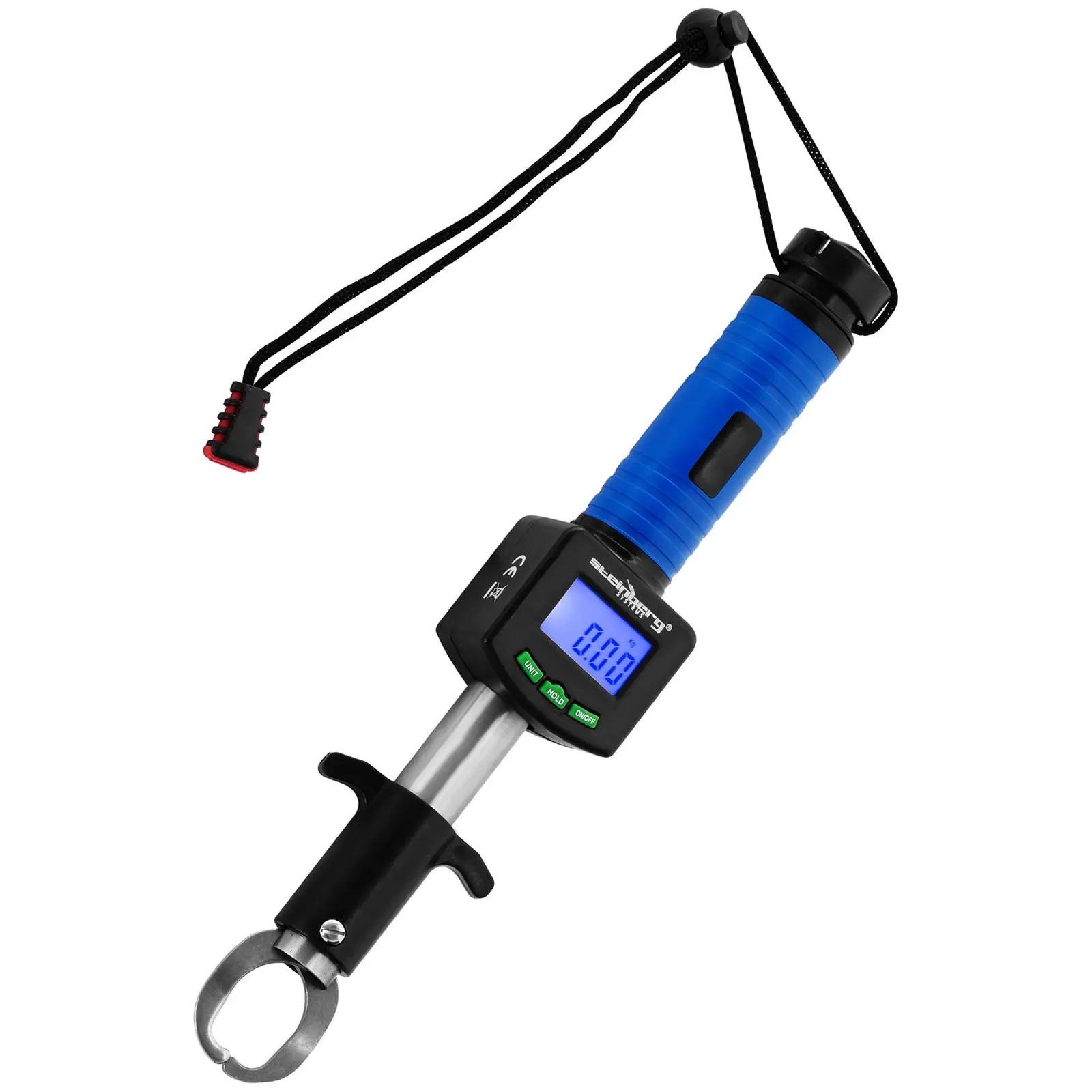 Fish Grip – 25 kg – su skaitmeninėmis svarstyklėmis ir termometru – LCD