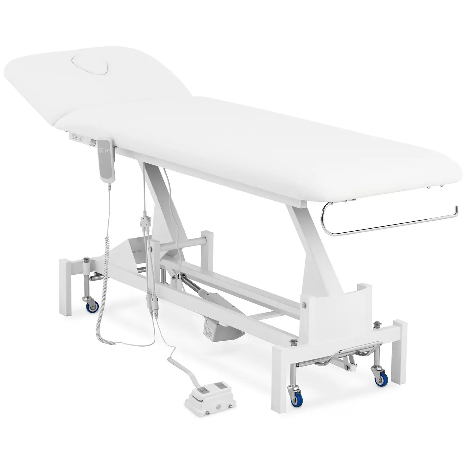 Elektrinis masažo stalas - 50 W - 200 kg - baltas