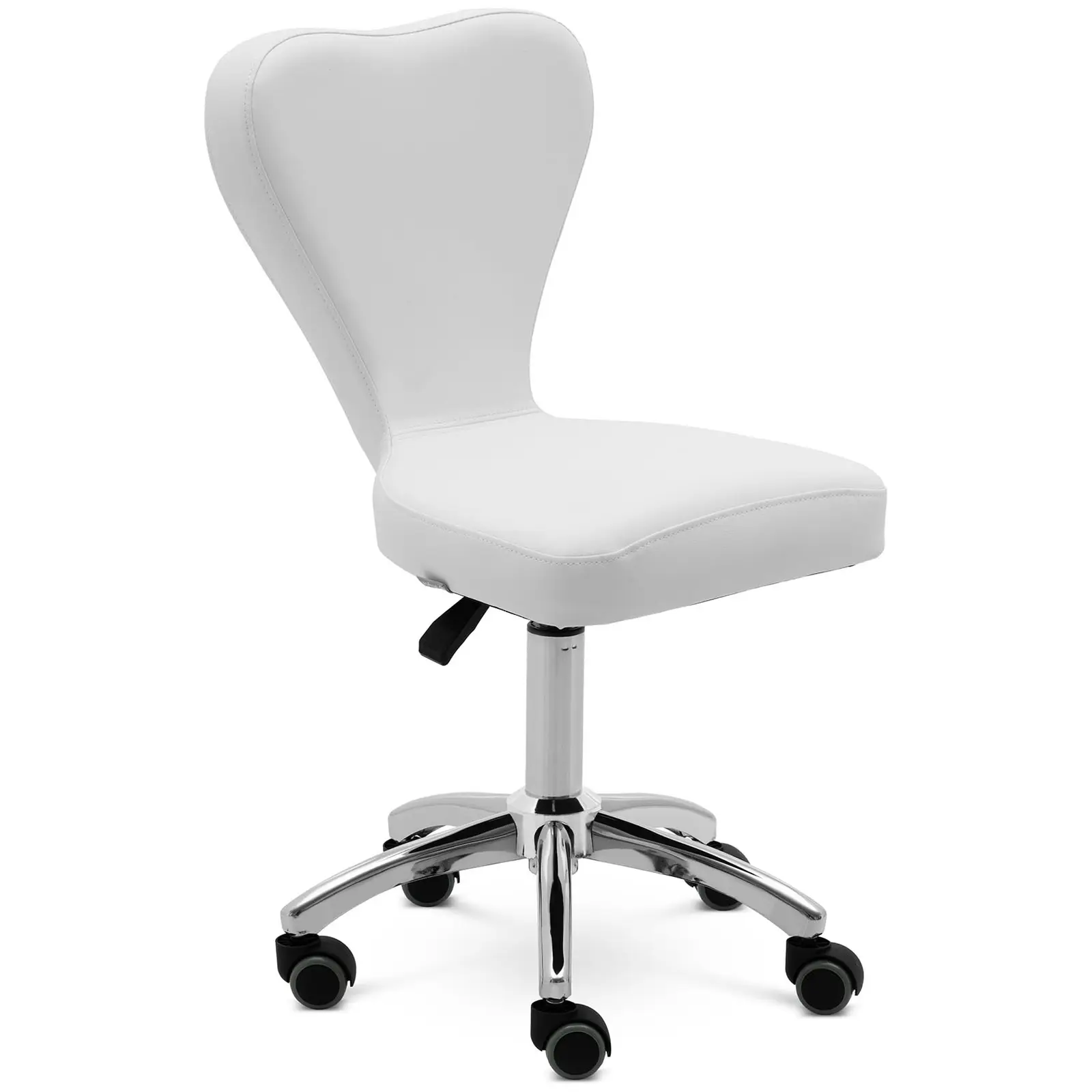 Kėdė su atlošu - 49 - 63 cm - 150 kg - balta
