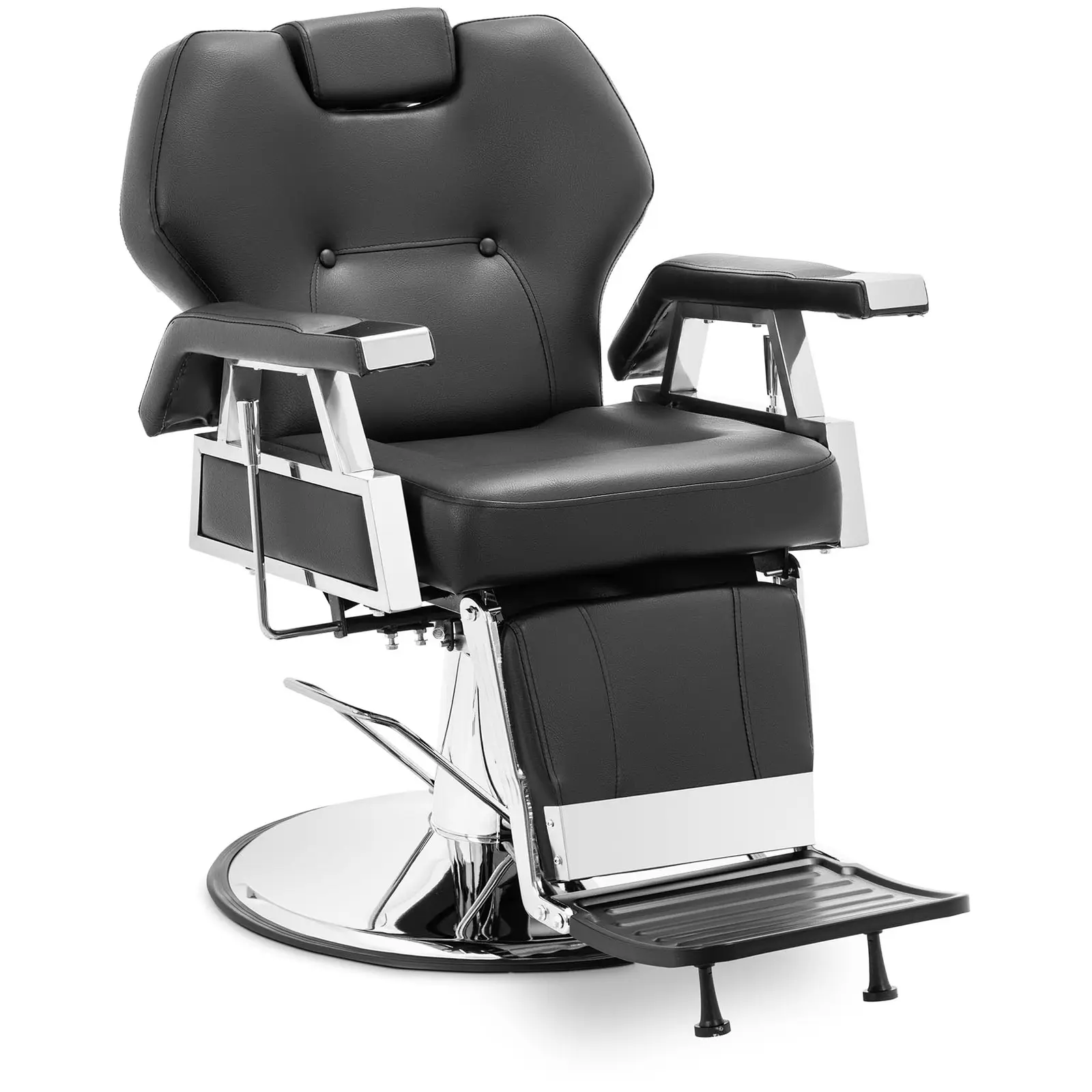 Salono kėdė su kojų atrama - 59 - 69 cm - 150 kg - juoda