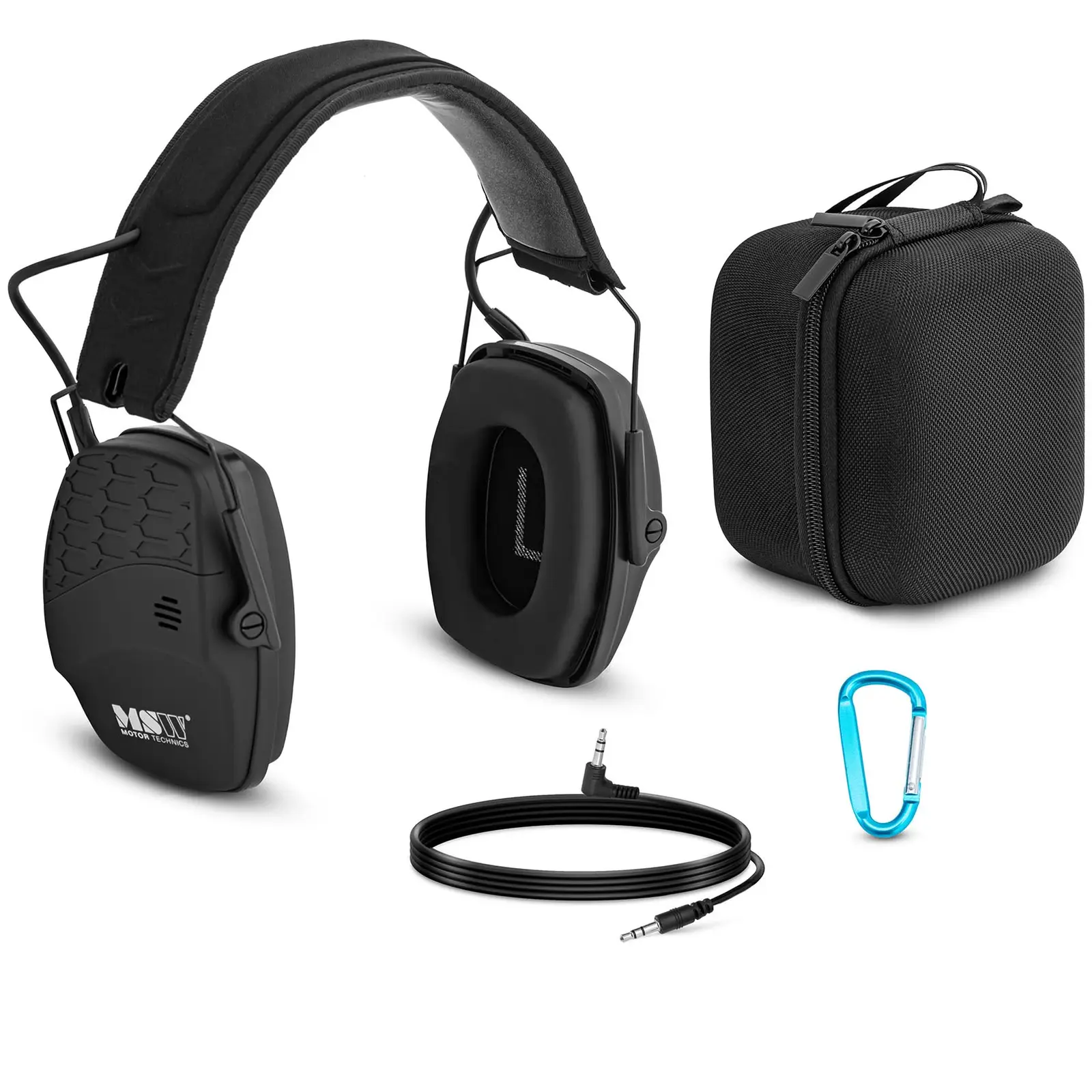 „Bluetooth“ triukšmą slopinančios ausinės – dinaminis išorinio triukšmo valdymas – juodos spalvos