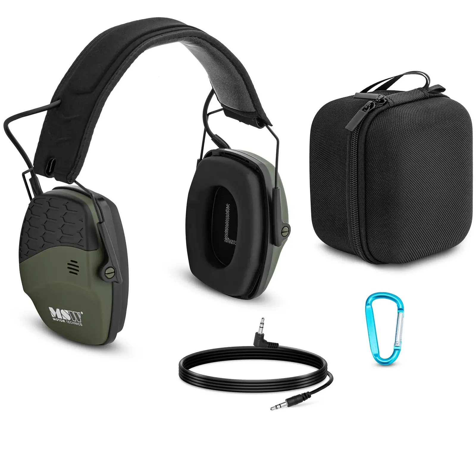 „Bluetooth“ triukšmą slopinančios ausinės – dinaminis išorinio triukšmo valdymas – žalia