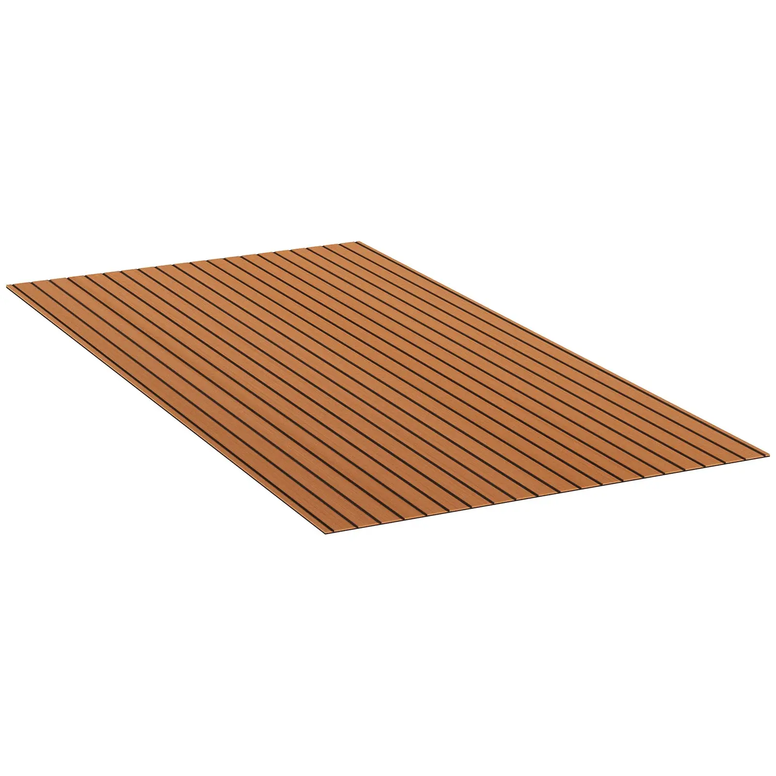 Valčių grindys - 240 x 120 cm - rudos/juodos spalvos