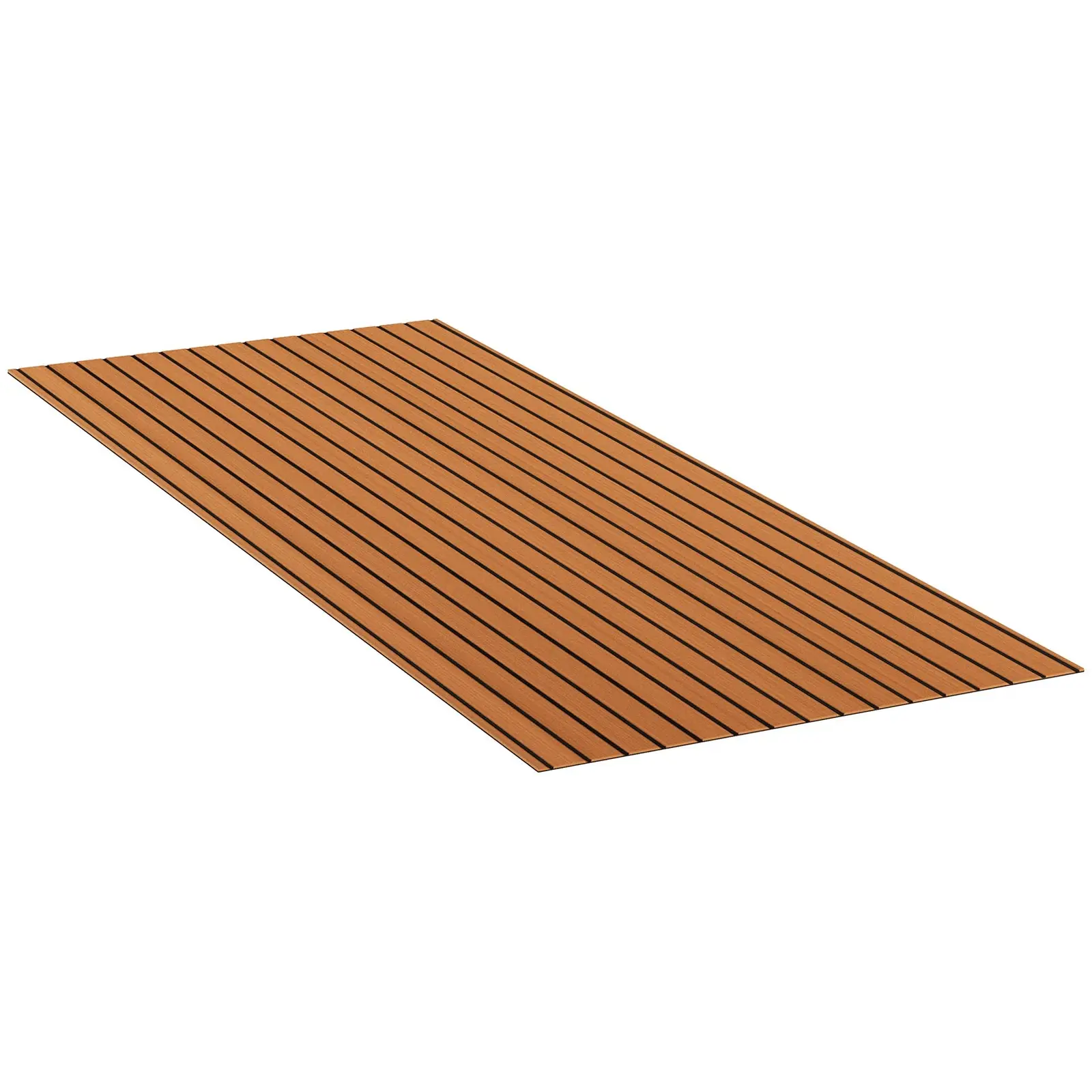 Valčių grindys - 240 x 90 cm - rudos/juodos spalvos