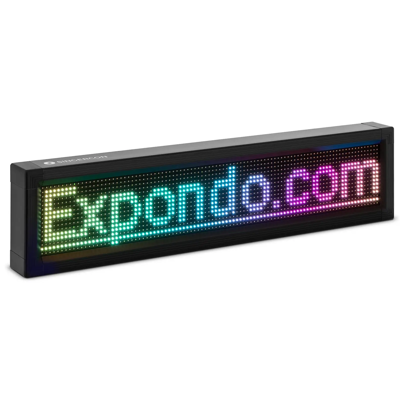 LED ekrano skydas - 96 x 16 spalvoti šviesos diodai - 67 x 19 cm - programuojama per „iOS“ ir „Android“