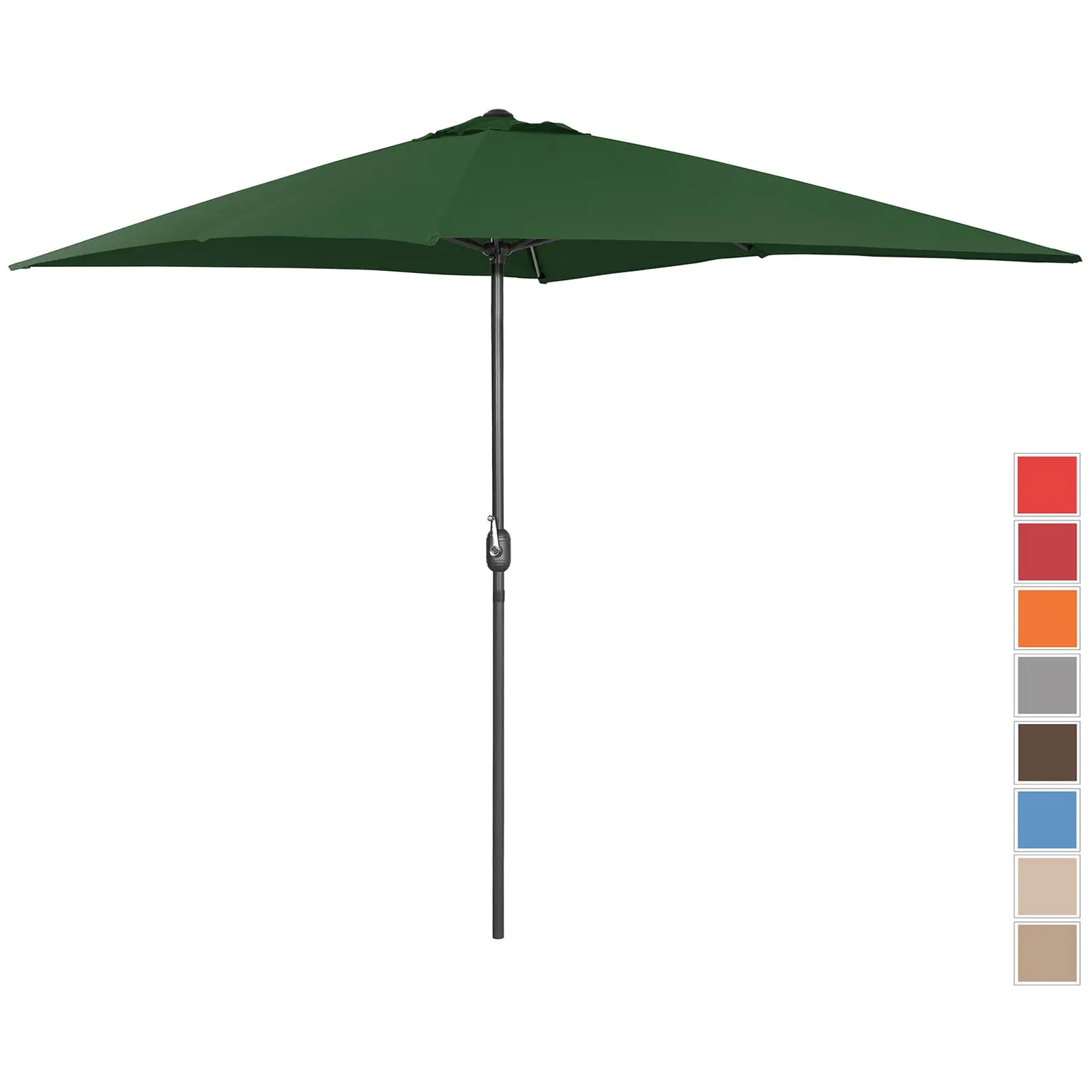 Didelis lauko skėtis - žalias - stačiakampis - 200 x 300 cm