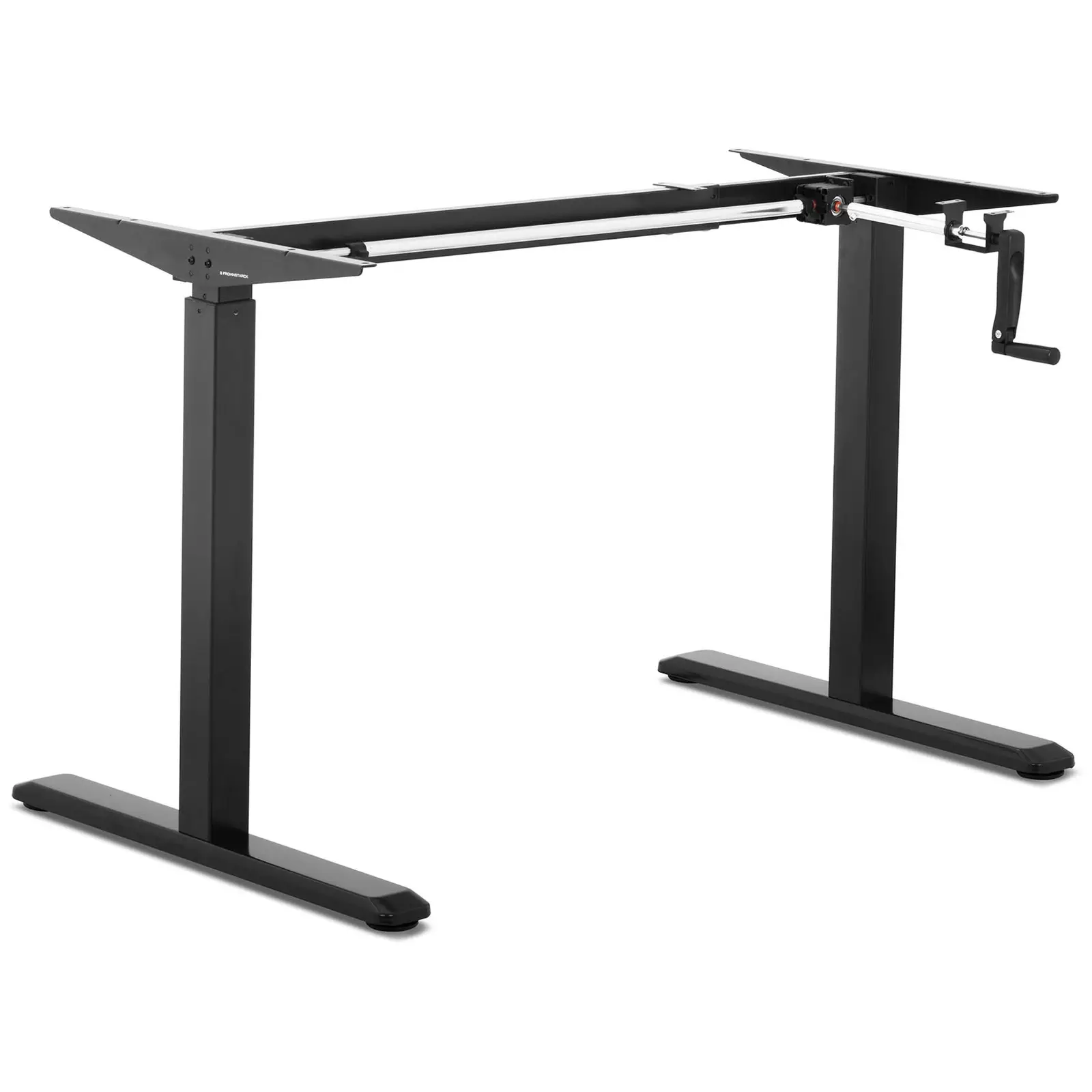 Sėdėjimo ir stovėjimo stalo rėmas - rankinis - 70 kg - juodas